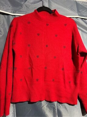 Red Heart-Print Women's Sweater - TRUTH brand
